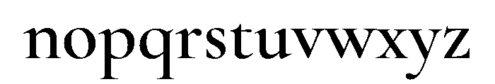 Cochin Semibold Font LOWERCASE