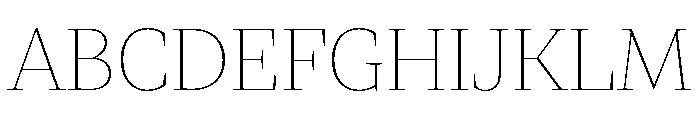 Cofo Raffine Extra Light Font UPPERCASE