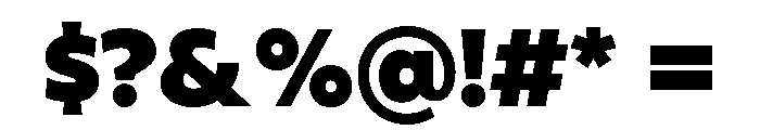 Colo Pro Heavy Font OTHER CHARS