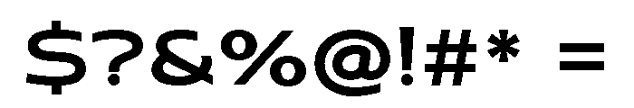 Comba Bold Font OTHER CHARS
