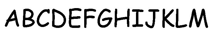 Comic Sans MS Regular Font UPPERCASE