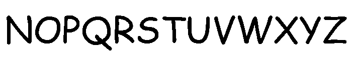 Comic Sans MS Regular Font UPPERCASE