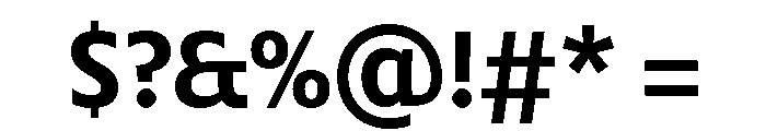 Comma Sans Bold Font OTHER CHARS