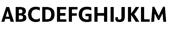 Comma Sans Bold Font UPPERCASE