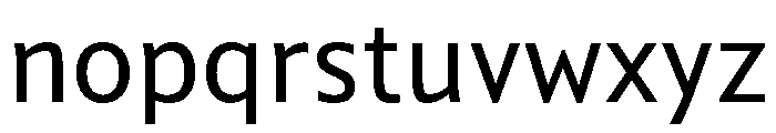 Comma Sans Regular Font LOWERCASE