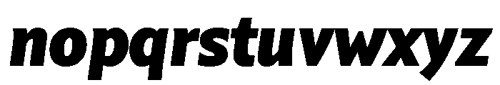 Comma Sans Ultra Italic Font LOWERCASE