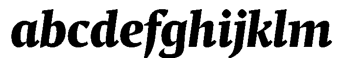Comma Serif Black Italic FONT