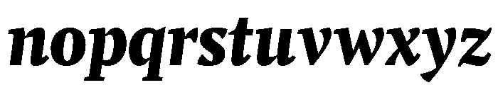 Comma Serif Black Italic Font LOWERCASE
