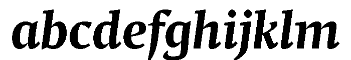 Comma Serif Bold Italic FONT