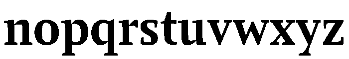 Comma Serif Bold Font LOWERCASE