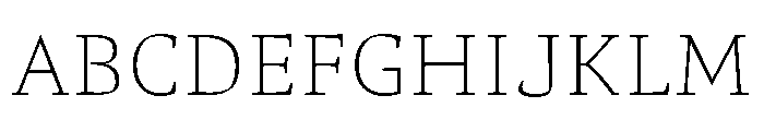 Comma Serif Hairline Font UPPERCASE