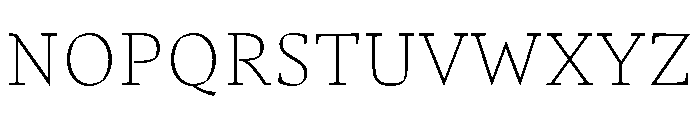 Comma Serif Hairline Font UPPERCASE