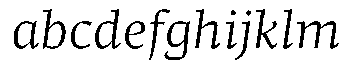 Comma Serif Light Italic FONT