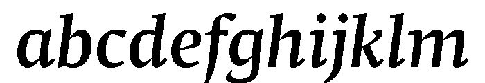 Comma Serif Medium Italic FONT