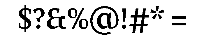 Comma Serif Medium Font OTHER CHARS