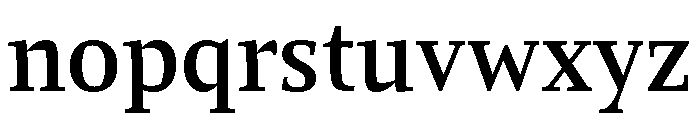 Comma Serif Medium Font LOWERCASE