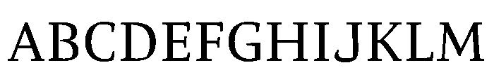 Comma Serif Regular Font UPPERCASE