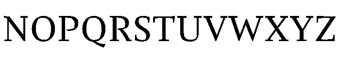 Comma Serif Regular Font UPPERCASE