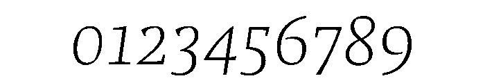 Comma Serif Thin Italic Font OTHER CHARS