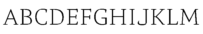 Comma Serif Thin Font UPPERCASE