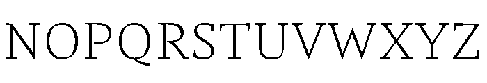 Comma Serif Thin Font UPPERCASE