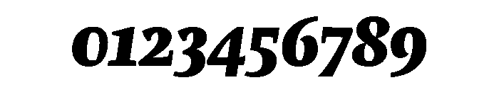 Comma Serif Ultra Italic Font OTHER CHARS