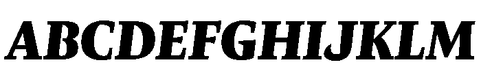 Comma Serif Ultra Italic Font UPPERCASE