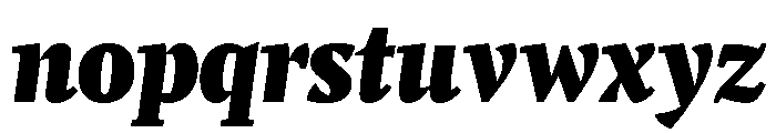 Comma Serif Ultra Italic Font LOWERCASE