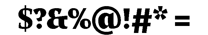 Comma Serif Ultra Font OTHER CHARS