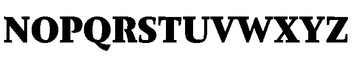 Comma Serif Ultra Font UPPERCASE