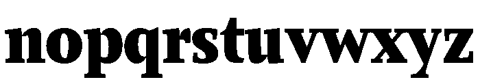 Comma Serif Ultra Font LOWERCASE