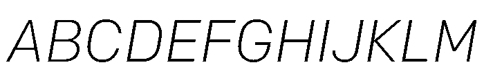 Config Mono Variable Light Italic Font UPPERCASE