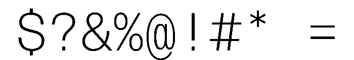 Config Mono Variable Regular Font OTHER CHARS