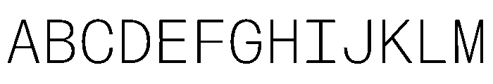 Config Mono Variable Regular Font UPPERCASE