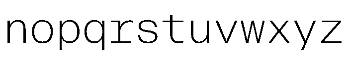 Config Mono Variable Regular Font LOWERCASE