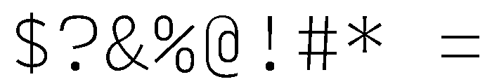 Config Mono Variable Thin Font OTHER CHARS