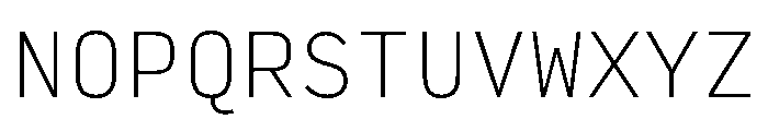 Config Mono Variable Thin Font UPPERCASE