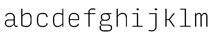 Config Mono Variable Thin FONT