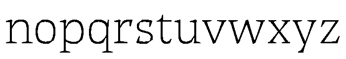 Connemara Old Style Thin Font LOWERCASE