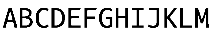 Consolas Medium Font UPPERCASE