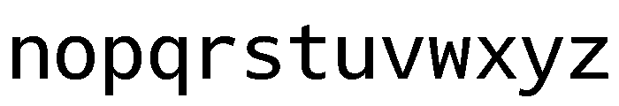 Consolas Medium Font LOWERCASE