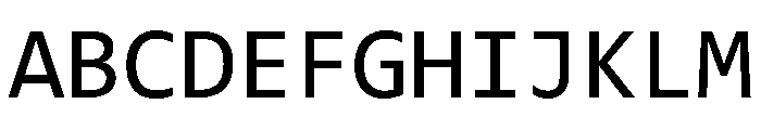Consolas Regular Font UPPERCASE