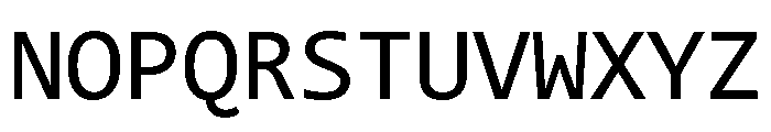 Consolas Regular Font UPPERCASE