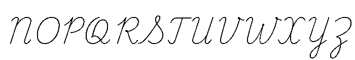 Contempora Thin Font UPPERCASE