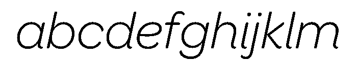 Coordinates Variable Italic FONT