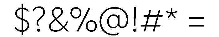 Coordinates Variable Thin Font OTHER CHARS