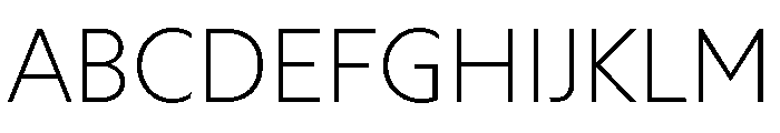 Coordinates Variable Thin Font UPPERCASE