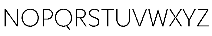 Coordinates Variable Thin Font UPPERCASE