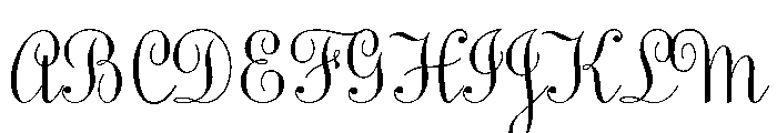 Copperscript Variable Medium Font UPPERCASE