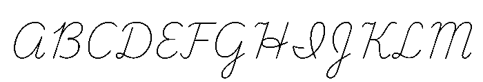 Copperscript Variable Thin Font UPPERCASE